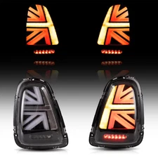 VLAND LED Tail Lights For 07-13 Mini Cooper R56 R57 R58 R59 Black Rear Assembly