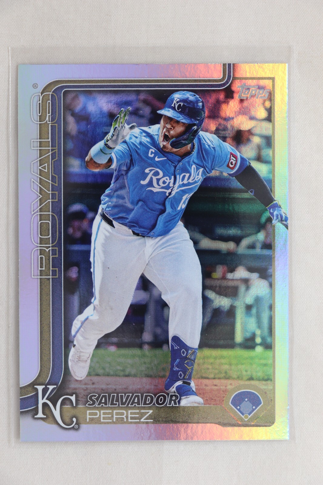 Salvador Perez 2025 Topps Series 2 Rainbow Foil #508 Royals Card