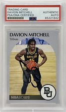 Davion Mitchell Signed 2021-22 NBA Hoops Rookie Card Kings PSA/DNA Slabbed