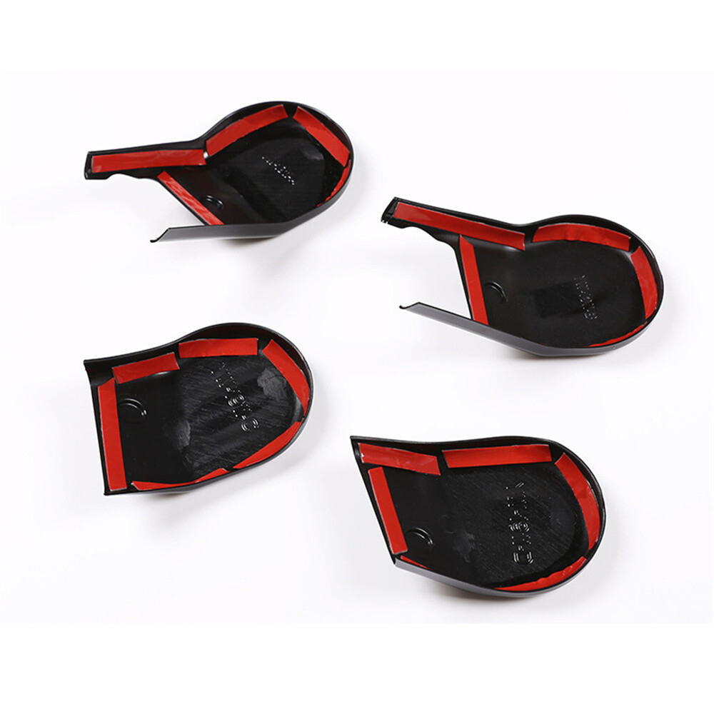 4Pcs Glossy Black ABS Car Seat Base Cover Trim For Toyota Hilux Revo