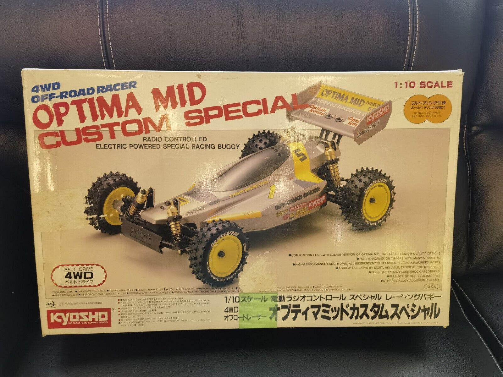vintage kyosho optima mid custom special. New build and not run.