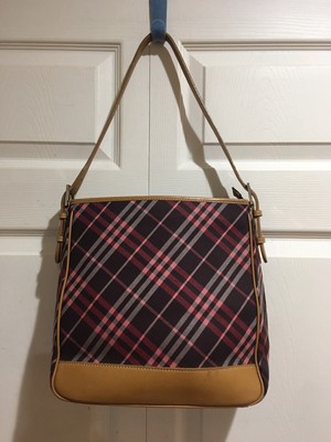 burberry nova check hobo bag