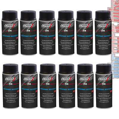 Farbspray Autolack schwarz matt 12x 400ml Spraydose Decklack Car1 by Dupli-Color