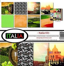 Reminisce ITA-200 Italia Scrapbook Collection Kit - Kit Includes ITA-200