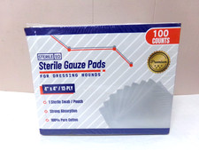 Sterile Gauze Pad 4" x 4", 12-Ply Box of 100 - Ships in 1 Day - 366