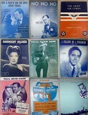 1940s Vintage Sheet Music BUY 2 GET 1 FREE Various Titles Choose Your Favorites