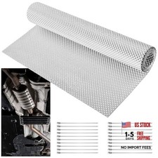 16" x 39" Aluminum Exhaust Heat Shield Automotive - Embossed