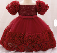 MQATZ High Quality Fashion Princess Four Seasons Kid Flower Girl Dress Short Sle