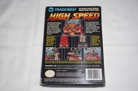 High Speed (Nintendo NES) Complete in Box CIB
