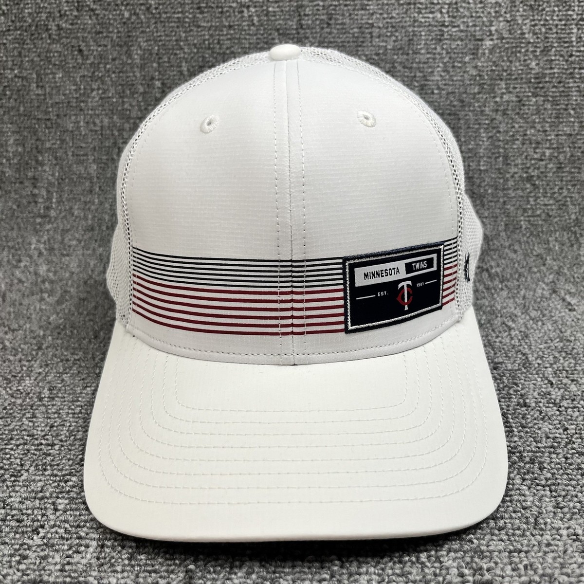 Minnesota Twins '47 Brand Hitch Trucker Hat White Mesh Snapback EST 1901 Patch