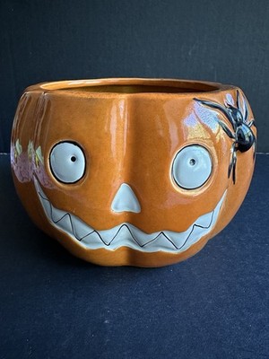 Yankee Candle Boney Bunch Celebrations Pumpkin Spider Halloween Fall Candy Dish