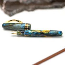 CONKLIN 1898 COLLECTION KEN'S MIX FOUNTAIN PEN JONATHON BROOKS 14K FINE NIB