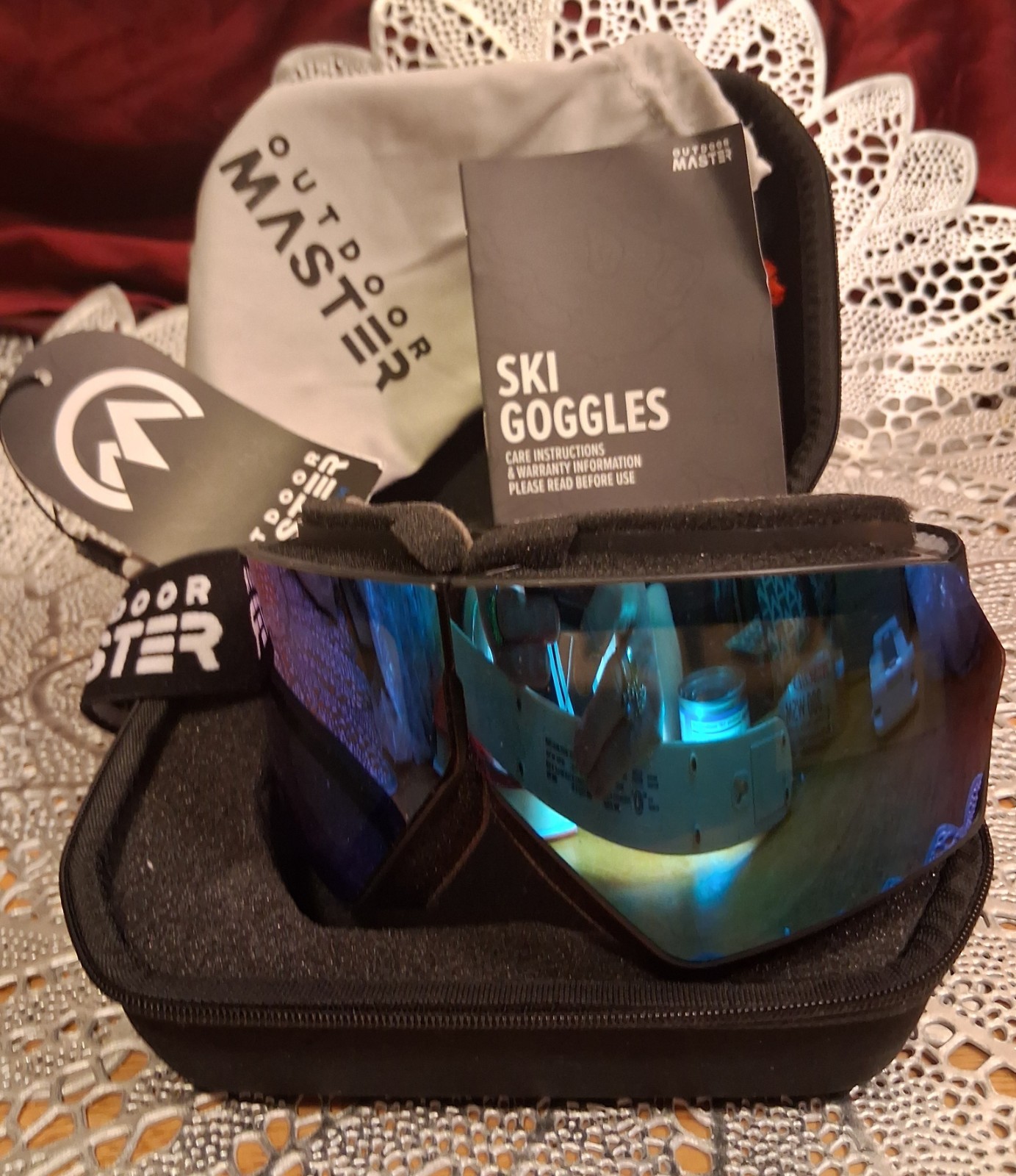 OutdoorMaster Ski Goggle Seagull Foldable-unisex Blue Color