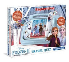 Clementoni- Sapientino Travel Quiz-Disney Frozen 2, Multicolore, 16186 - NUOVO