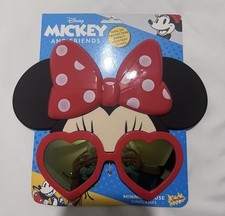 Disney Minnie Mouse Sunglasses Sun Staches 100 UV Impact Resistant Lenses NEW