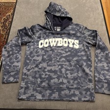 DALLAS COWBOYS Blue Digital Camo Hoodie Hooded Sweatshirt Size Youth XS 7 UEC