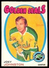 1971-72 OPC O-Pee-Chee Joey Johnston RC California Golden Seals #182