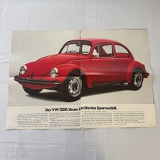 Vintage Volkswagen VW Beetle Bug Sales Brochure Catalog 1200 1303 Ads GERMAN