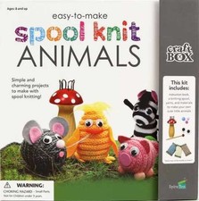 Easy-To-Make Spool Knit Animals - Misc. Supplies, by Spicebox Books - Very Good
