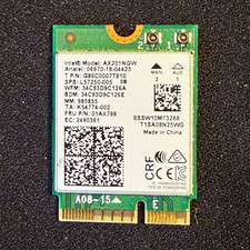 Intel AX201NGW M.2 2230 Wireless Wi-Fi 6 802.11ax Card 2.4Gbps