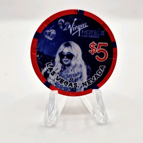Virgin Hotel Casino Las Vegas Nevada 2025 $5 "WOMAN IN SUNGLASSES" Casino Chip