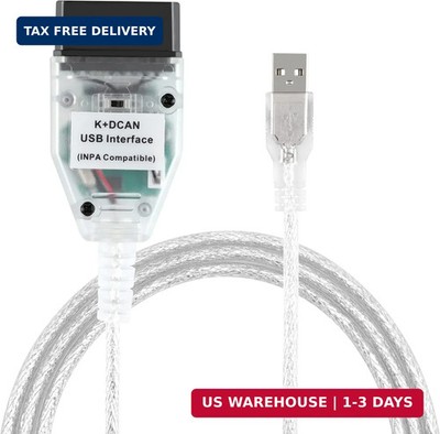 LZLRUN K+CAN K+DCAN Car Diagnostic Scanner Cable OBD USB Interface with Switch f