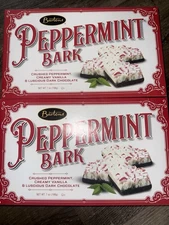 Barton's ~Peppermint Bark Dark Chocolate Candy 7 oz Each,  2-Boxes ~ 02/03/2027
