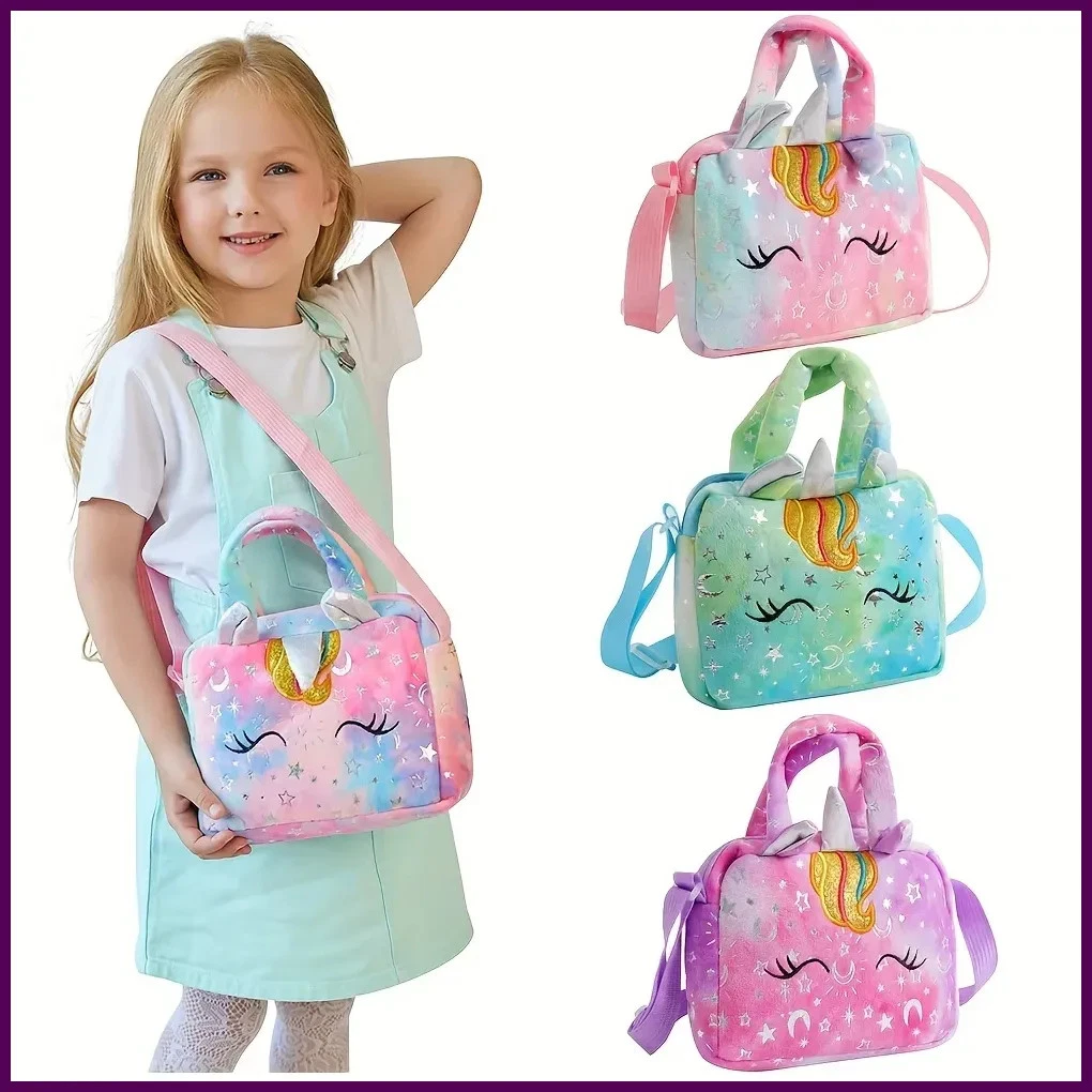 Zaino Scolastico Unicorno Rosa Per Bambini, Leggero In Poliestere, Con Tasche Multiple, Ideale Per Scuola E Viaggi