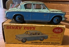 Dinky Sunbeam Rapier 166 Blue Turquoise original play worn with original box 
