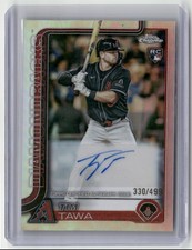 2025 Topps Chrome Update Refractor Tim Tawa Rookie Auto 330/499 Arizona