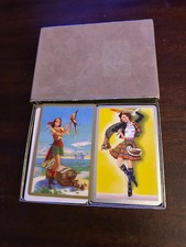 Vintage Congress Pin Up Sexy Pirate & Scottish gal DOUBLE Deck Playing Cards