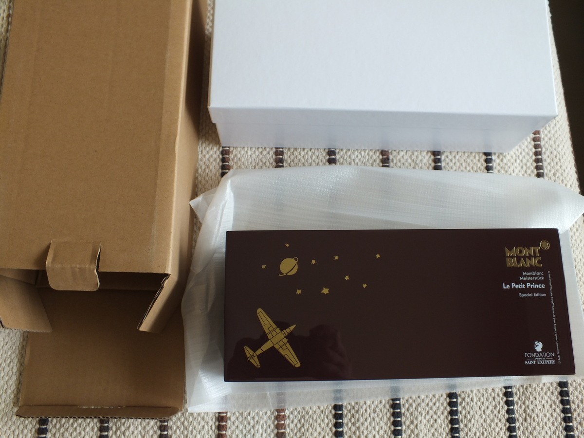 Montblanc Solitaire Petit Prince & Aviator Pen & Ink Brown VIP box