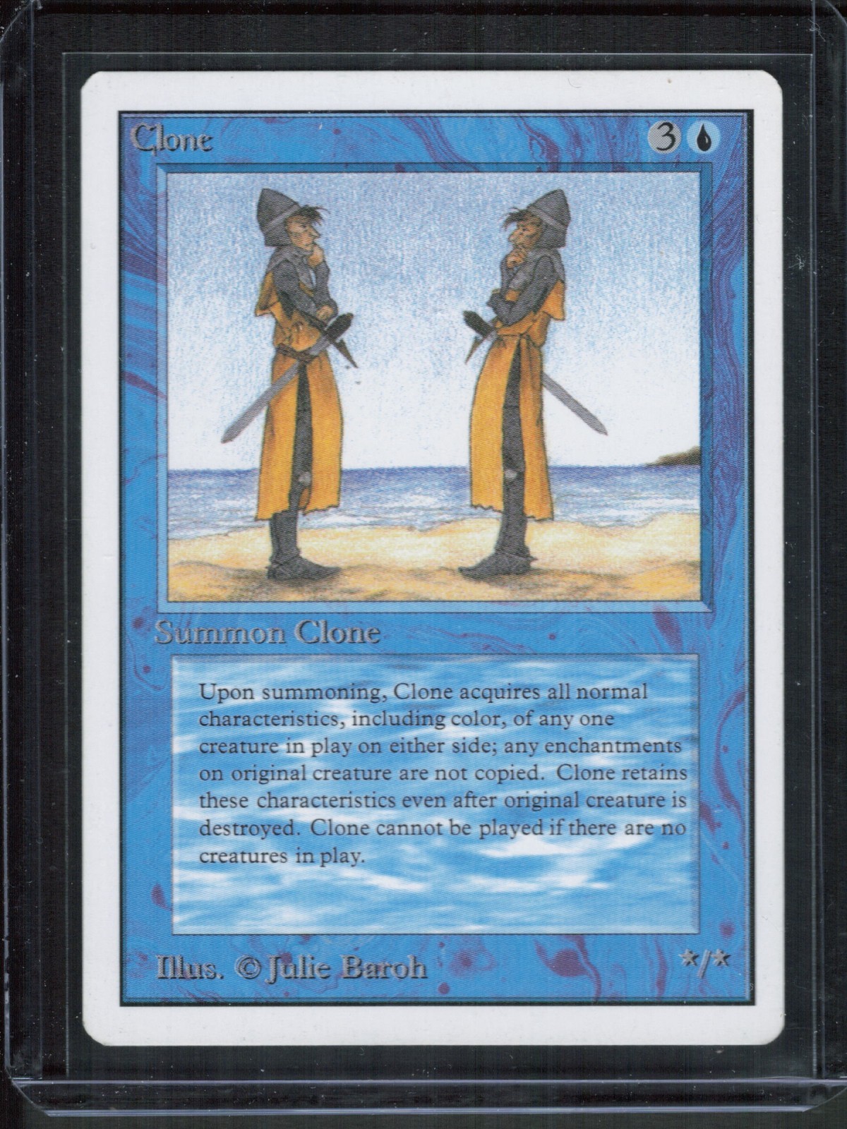 Magic The Gathering MTG - Unlimited Edition 2ED 1993 - #52 Clone LP  x1