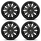 16 Inch Wheel Trims Hub Caps Wheel Covers Giga Black Set Of 4