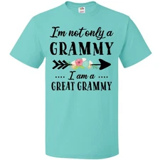 Inktastic I'm Not Only A Grammy I'm A Great Grammy With Flowers T-Shirt Mothers