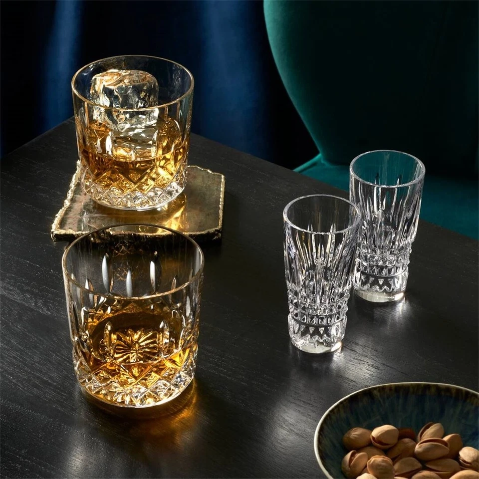 Juego de 4 vasos de chupito de cristal | vasos cristalinos de 1,5 oz | vajilla para chupitos Foto 3 de 3