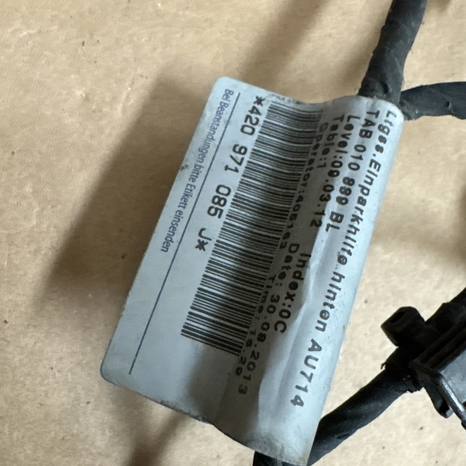 AUDI R8 2014 2015 4,2 L V8 PARACHOQUES TRASERO COMPLETO SENSORES DE ESTACIONAMIENTO Y ARNÉS 2925 Foto 3 de 4