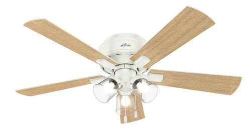 Hunter Fans - Crestfield 52 Inch Low Profile Ceiling Fan with LED Light Kit and - Picture 1 of 4