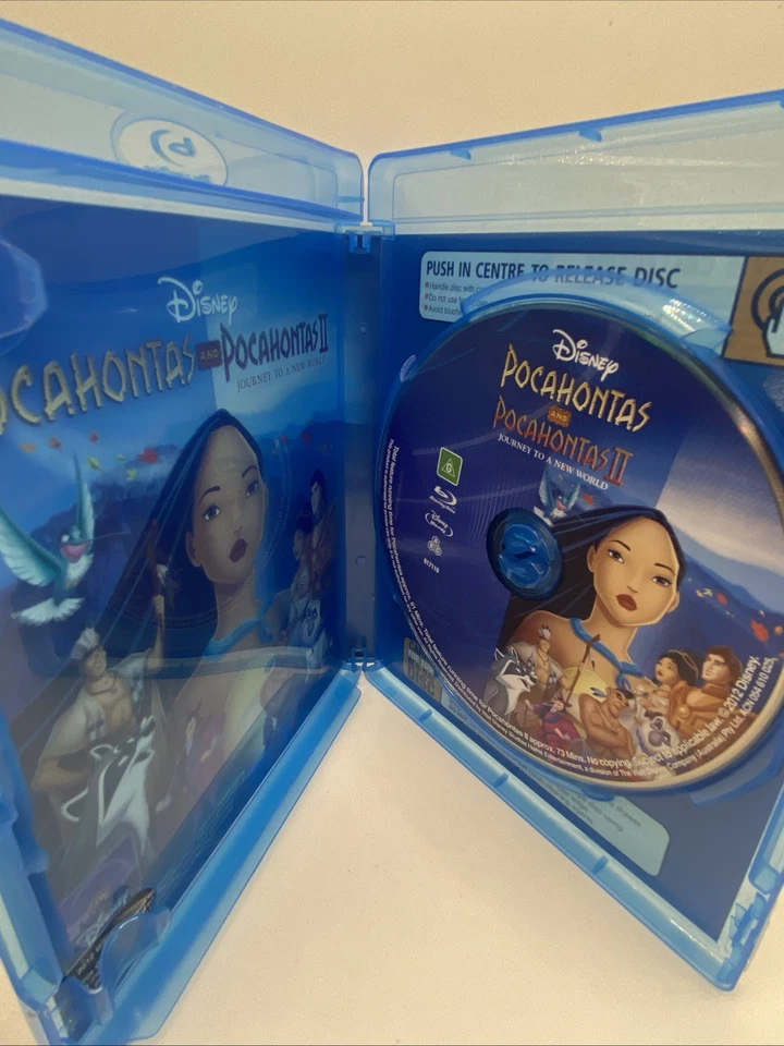 Pocahontas / Pocahontas II-Journey to a New World (Blu-ray, 1995) VGC Disney - Image 3 of 4