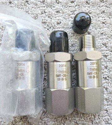 3 Parker 8M8F-C8L-100-BN-SS Stainless Steel 1/2  C-Series Check Valve FREE SHIP