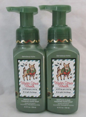 #ad #ad Bath amp; Body Works Gentle amp; Clean Foaming Hand Soap Set of 2 WINTER CITRUS WREATH $30.99