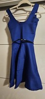 Boohoo Women's Blue Skater Dress Size 10