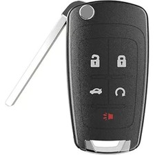 5 Buttons Flip Car Key Fob Fits for Camaro 2010-2018/Cruze 2011-2016/Equinox 201