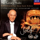 Signed by SIR GEORG SOLTI UN 50th Anniversary Concert Decca CD 448901-2 MINT