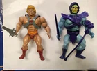 MASTERS OF THE UNIVERSE VINTAGE HE-MAN & SKELETOR MATTEL 1981 1982 ORIGINAL ACCS