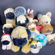 Lot of 14 Pug Plush Dogs Stuffed Toys Yomiko Classics Russ The Dog Frenchie