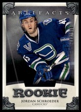2013-14 Upper Deck Artifacts Jordan Schroeder Rookie /999 Vancouver Canucks #174