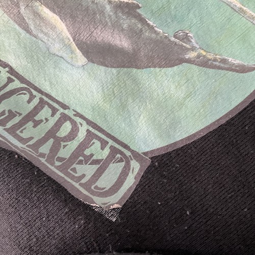 Vintage Cheetah Mervyns Sweatshirt PH Endangered Whales Pullover 90s Men 2XL USA - Picture 5 of 11