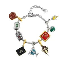 Harry Potter Hogwarts Academy Slytherin Pendant Charms Bracelet