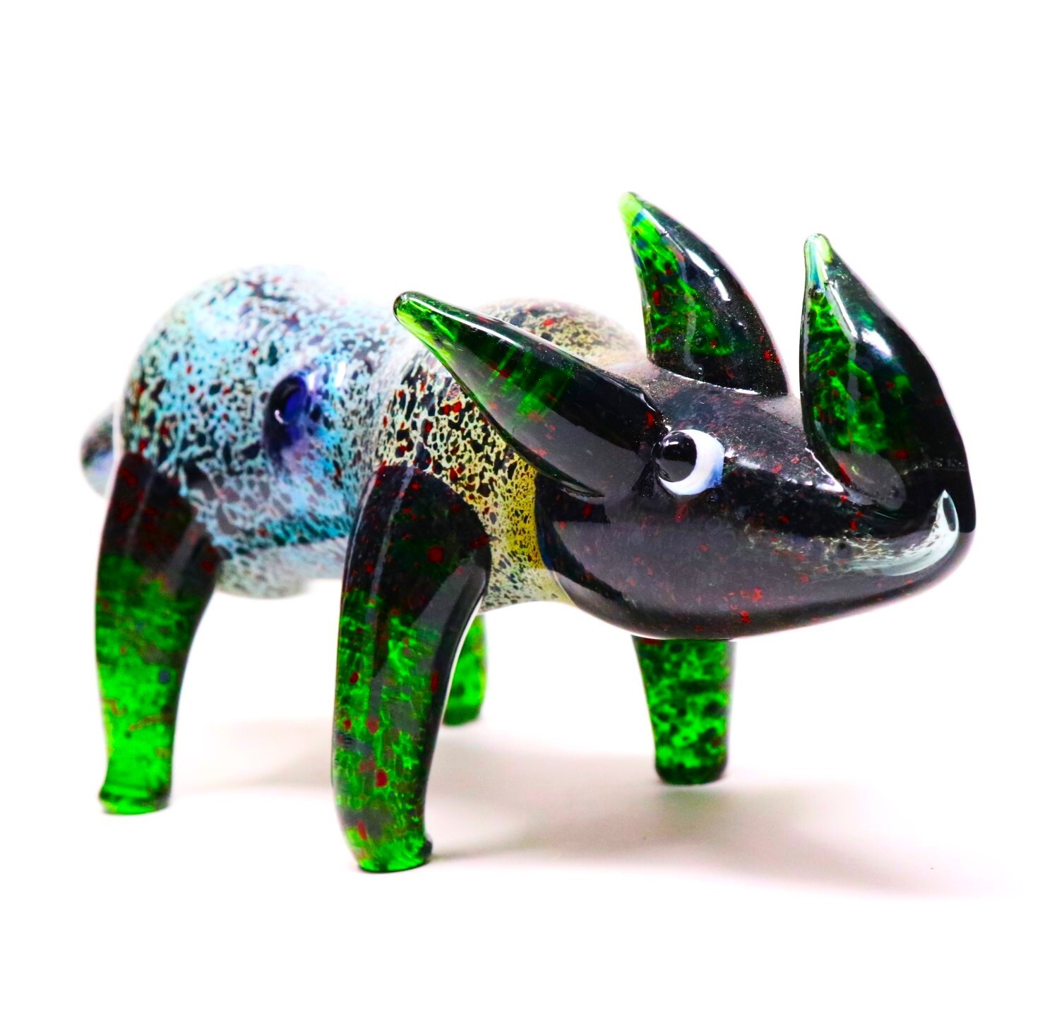 5.75" Ancient Rhino High Quality Glass Pipe Tobacco Smoking Pipes Type-B MB-0012